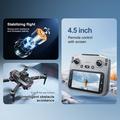 Drone professionale pieghevole F208 V.2.0 con telecomando dotato di schermo da 4,5" - Motori brushless, GPS - Nero