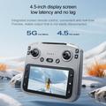 Drone professionale pieghevole F208 V.2.0 con telecomando dotato di schermo da 4,5" - Motori brushless, GPS - Nero