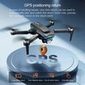 Drone professionale pieghevole F208 V.2.0 con telecomando dotato di schermo da 4,5" - Motori brushless, GPS - Nero
