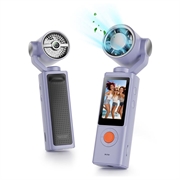 Videocamera portatile 2-in-1 F21 con ventola di raffreddamento ad aria - Viola