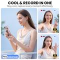 Videocamera portatile 2-in-1 F21 con ventola di raffreddamento ad aria - Arancione
