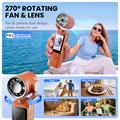Videocamera portatile 2-in-1 F21 con ventola di raffreddamento ad aria - Arancione