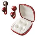 F22 Clip per orecchio OWS Cuffie wireless con riduzione del rumore ENC e Bluetooth 6.0 - Rosso
