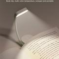 Lampada da lettura a LED con clip F26 con 3 livelli di luminosità - Bianca