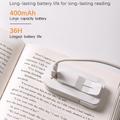 Lampada da lettura a LED con clip F26 con 3 livelli di luminosità - Bianca