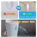 Luce notturna per WC con sensore di movimento RGB F27 - 2 pezzi - Bianco