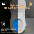 Luce notturna per WC con sensore di movimento RGB F27 - 2 pezzi - Bianco