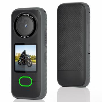 Telecamera d\'azione 4K F3 - Touchscreen da 1.4", 20MP, IPX6 - Nero