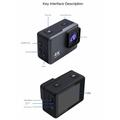 F300AB-R Action Camera 4K WiFi con touch screen e custodia subacquea - Nero