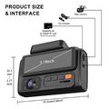 F310 Dash Cam a 3 canali - 4K anteriore, 2K abitacolo, 2K posteriore - Nero