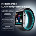 Orologio intelligente avanzato F520 con monitoraggio della pressione arteriosa con pompa ad aria - nero