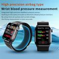 Smartwatch F530 con pompa ad aria per pressione sanguigna, ECG, frequenza cardiaca e monitoraggio del sonno - Nero