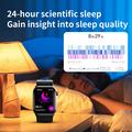 Smartwatch F530 con pompa ad aria per pressione sanguigna, ECG, frequenza cardiaca e monitoraggio del sonno - Nero