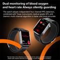 Smartwatch F530 con pompa ad aria per pressione sanguigna, ECG, frequenza cardiaca e monitoraggio del sonno - Nero