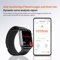 Smartwatch F530 con pompa ad aria per pressione sanguigna, ECG, frequenza cardiaca e monitoraggio del sonno - Nero
