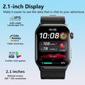 Smartwatch F530 con pompa ad aria per pressione sanguigna, ECG, frequenza cardiaca e monitoraggio del sonno - Nero