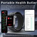 Smartwatch F530 con pompa ad aria per pressione sanguigna, ECG, frequenza cardiaca e monitoraggio del sonno - Nero