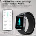 Smartwatch F530 con pompa ad aria per pressione sanguigna, ECG, frequenza cardiaca e monitoraggio del sonno - Nero