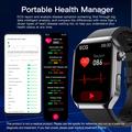 SF700 Waterproof Smartwatch with SOS, ECG, Sleep & Fitness Health Monitor - Silicone Strap (Open Box - Bulk Satisfactory) - Grey