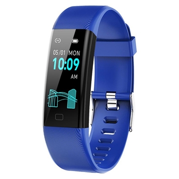 Bracciale intelligente F71 / Fitness Tracker con monitoraggio della pressione sanguigna - Blu