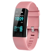 Braccialetto intelligente F71 / Fitness Tracker con monitoraggio della pressione sanguigna - Rosa