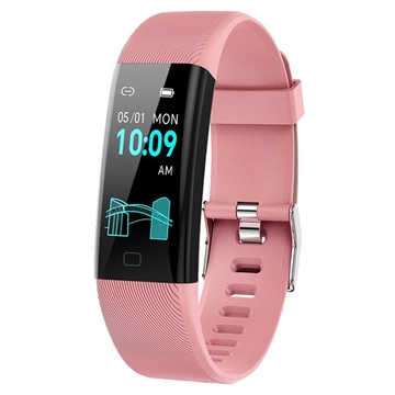 Braccialetto intelligente F71 / Fitness Tracker con monitoraggio della pressione sanguigna - Rosa