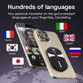 Traduttore Bluetooth magnetico con IA F8pro, 138 lingue - Nero