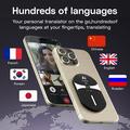 Traduttore Bluetooth magnetico con IA F8pro, 138 lingue - Nero
