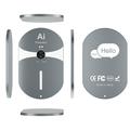 Traduttore Bluetooth magnetico con IA F8pro, 138 lingue - Grigio