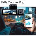 Dash cam F9 4K con tripla lente, GPS e controllo tramite app