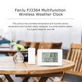 FJ3364 Stazione meteorologica digitale con sveglia - Bianco