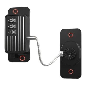 FQ10 Serratura di sicurezza per bambini senza trapano con password e chiave - Nero