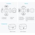 Microfono lavalier wireless Feelworld LM1 con 2 trasmettitori - Nero