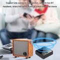 Ricevitore/trasmettitore Bluetooth in fibra ottica - Adattatore Bluetooth wireless 2 in 1 - Nero