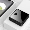 Ricevitore/trasmettitore Bluetooth in fibra ottica - Adattatore Bluetooth wireless 2 in 1 - Nero