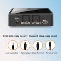 Ricevitore/trasmettitore Bluetooth in fibra ottica - Adattatore Bluetooth wireless 2 in 1 - Nero