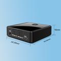Ricevitore/trasmettitore Bluetooth in fibra ottica - Adattatore Bluetooth wireless 2 in 1 - Nero