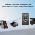 Ricevitore/trasmettitore Bluetooth in fibra ottica - Adattatore Bluetooth wireless 2 in 1 - Nero