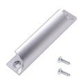 Impugnatura per dita / Maniglia per mobili in alluminio - 9cm - Argento