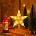 Lampada LED RGB a forma di stella a cinque punte - Telecomando, alimentazione USB - 22cm