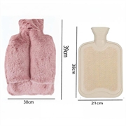 Copri-scaldapiedi in pile / Borsa dell\'acqua calda da 3 litri - Rosa