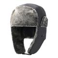 Cappello da trapper invernale foderato in pile - Grigio