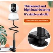 Supporto flessibile a collo d\'oca con morsetto per telecamera di sicurezza e baby monitor - 110cm