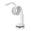 Supporto flessibile a collo d'oca con morsetto per telecamera di sicurezza e baby monitor - 110cm - Bianco