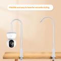 Supporto flessibile a collo d\'oca con morsetto per telecamera di sicurezza e baby monitor - 110cm - Bianco
