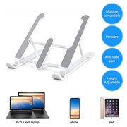 Supporto flessibile e regolabile per laptop/tablet 10"-15.6" - Bianco