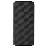 Custodia a Flip per iPhone 15 Pro - Fibra di Carbonio