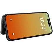 Custodia a Flip per iPhone 15 Pro - Fibra di Carbonio