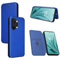 Custodia Flip per OnePlus Ace 2V/Nord 3 - Fibra di Carbonio - Blu