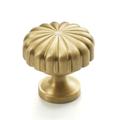 Pomello per mobili Flora in ottone - oro